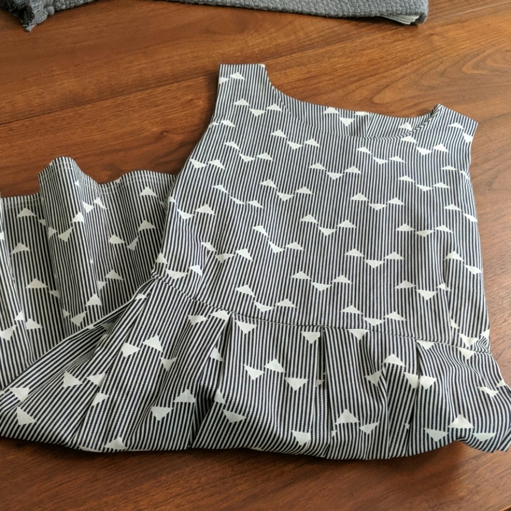 Vintage Geometric Print Dress